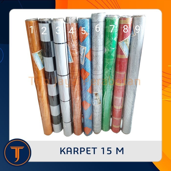 Karpet Lantai Plastik Pvc / Vinyl 15 Meter