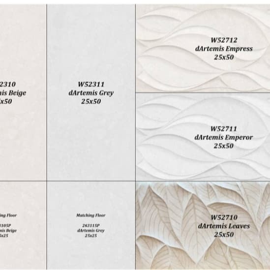 Terbaru Roman Keramik Dinding W52311 Dartemis Grey 25X50 Kw 2 Promo Terlaris