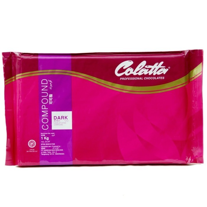 

COKELAT BATANG - COLATTA DARK CHOCOLATE COMPOUND - KEMASAN 1KG!!