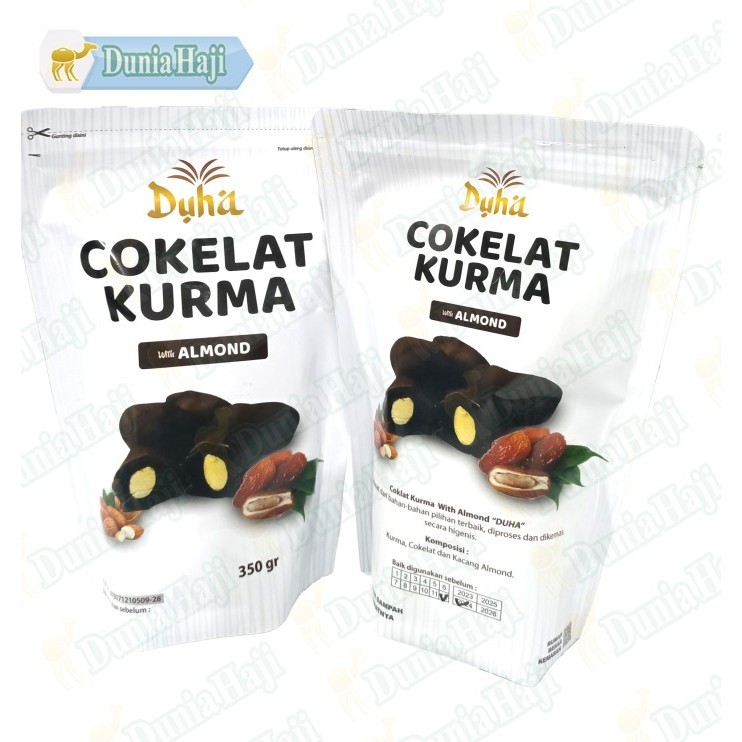 

COKELAT KURMA 350GR ISI ALMOND LAPIS COKLAT CHOCOLATE DATES WITH ALMON