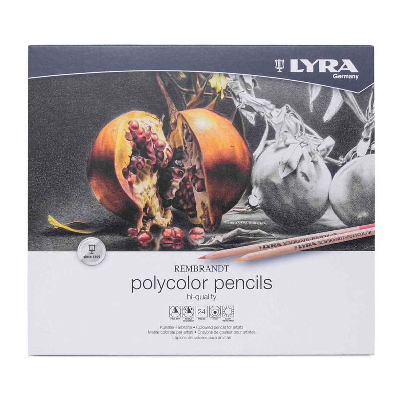 

Lyra-Polycolor Pencils,Tin Box 24 Assorted (2600M24)