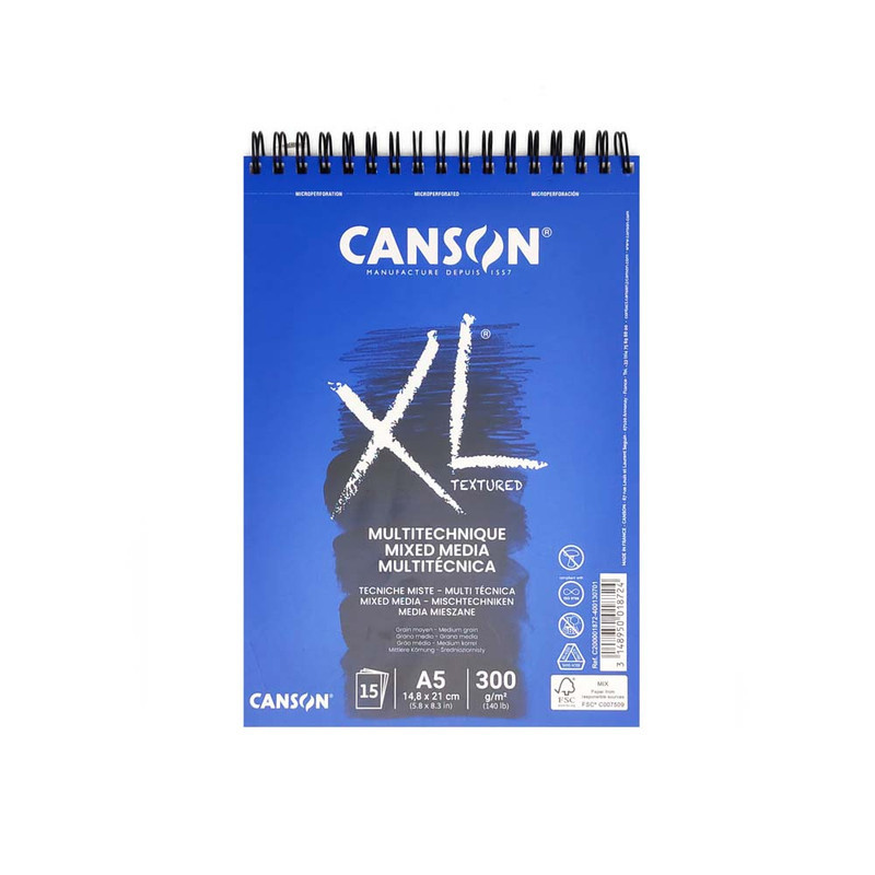 

Canson Xl Mix Media 15Sheets A5 300G