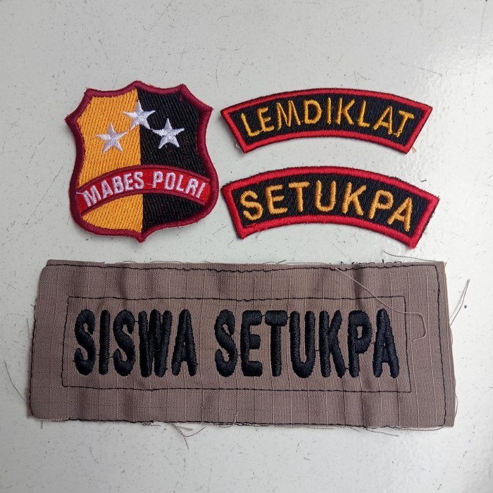 

Set Bordir Lemdiklat Polri Biasa