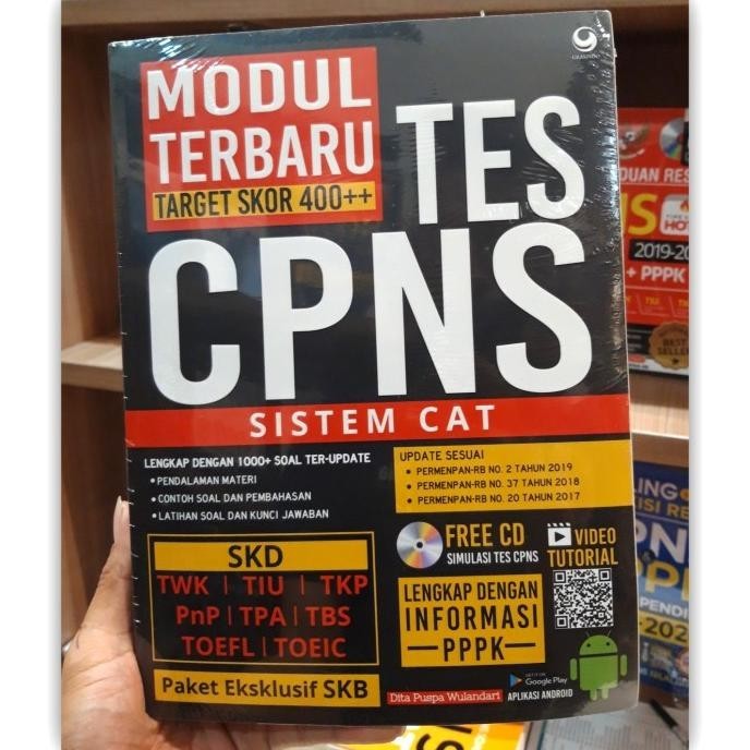 

BUKU MODUL TERBARU TARGET SKOR 400++ TES CPNS SISTEM CAT