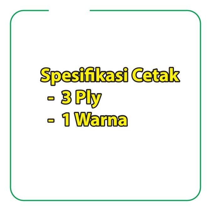 

Cetak Nota 1 Rim 3 Ply / Rangkap ( Custom Ncr Invoice Bon ) Buku Nota