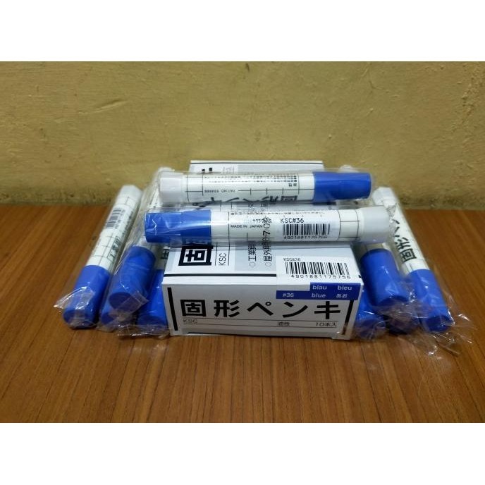 

Solid Marker Sakura Biru Blue 1 Box Ksc#36 Spidol Penanda Besi Steel