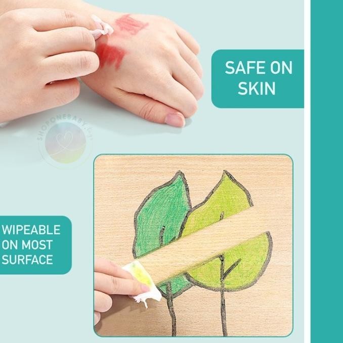 

Twistable Silky Crayons Mainan Montessori Painting Washable Gel Krayon