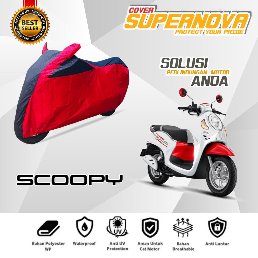 sarung motor honda scoopy cover motor honda scoopy