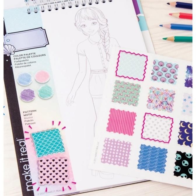 

Make It Real : Fashion Design Sketchbook / Buku Sketsa Gambar Fashion