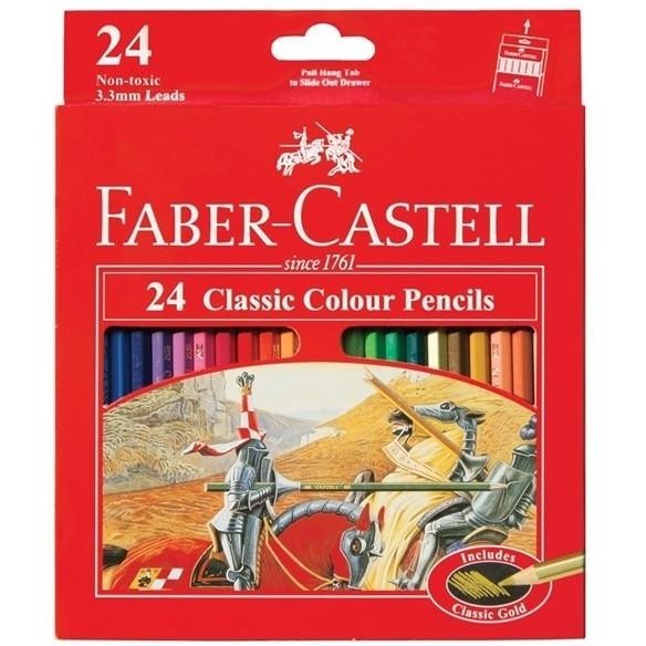 

Pensil Warna Faber Castell Isi 24 (Panjang) Alat Mewarnai Menggambar