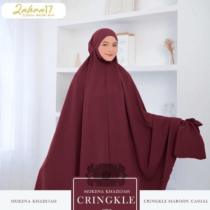 Mukena Premium Khadijah Cringkle Menutup Dagu