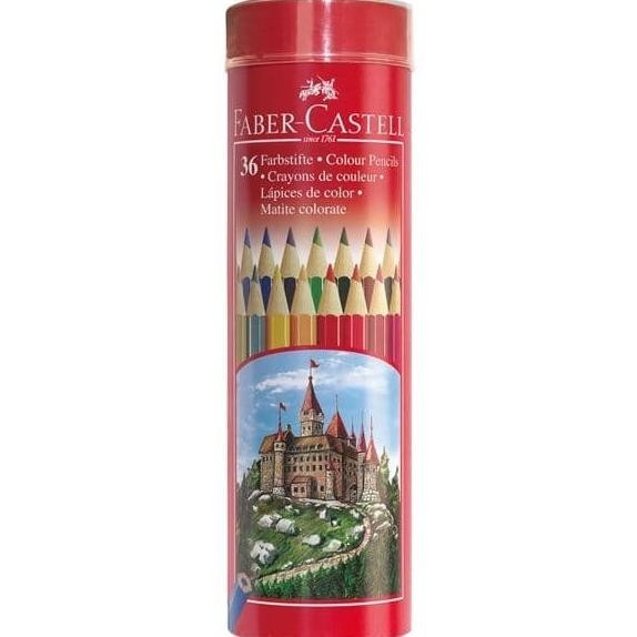 

Pensil Warna Colour Pencil Round Tin Color Faber Castell Isi 36 Long