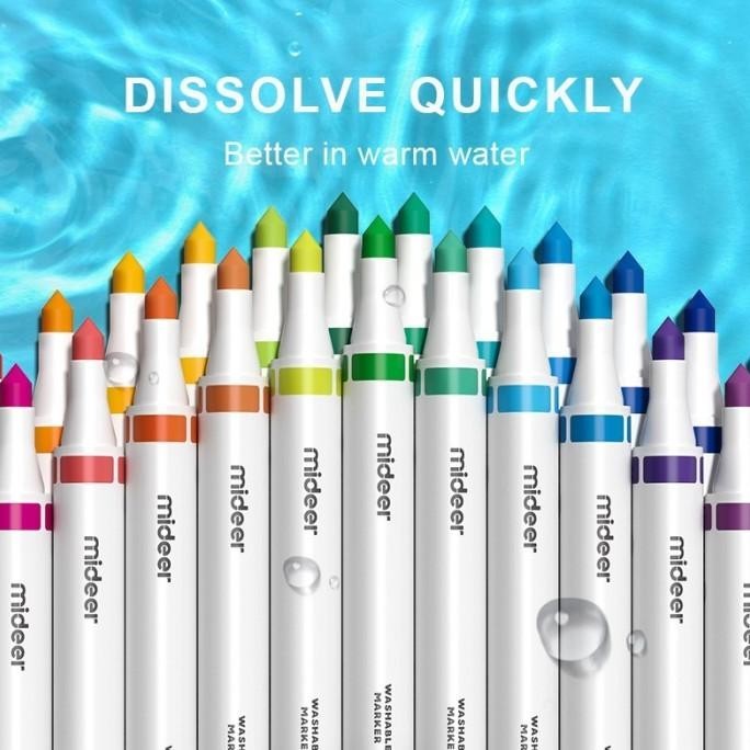 

Washable Marker 36 Warna Colors Spidol Aman Body Face Painting