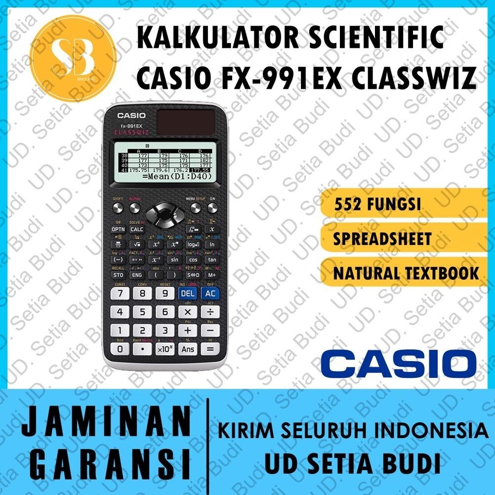 

promooo baru kalkulator scientific casio fx-991ex classwiz asli dan bergaransi