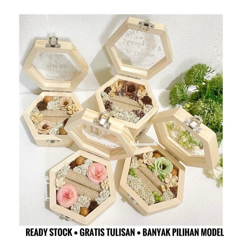 

VIRAL Ring Box Kotak Cincin Estetik Rustic Pastel XD27