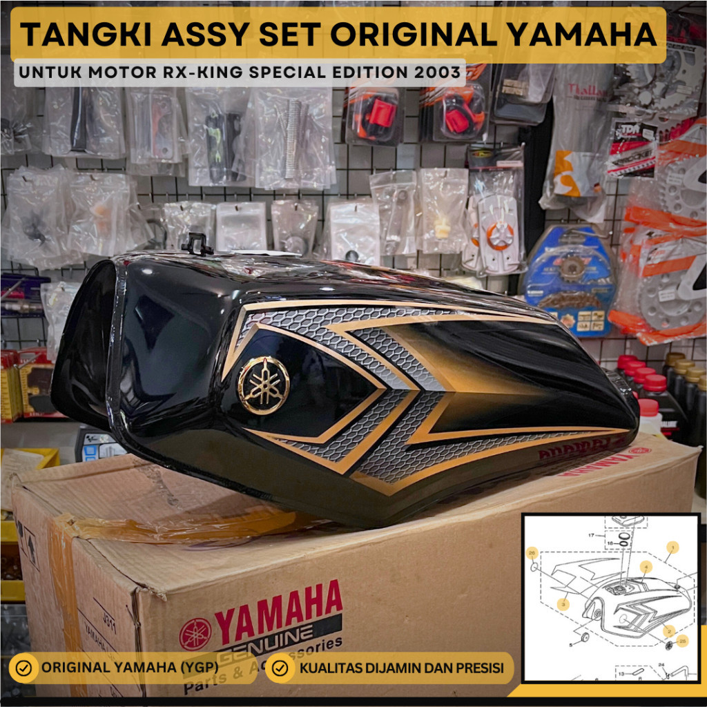 TANGKI TANK ASSY SET RX KING SPESIAL EDITION 2003 SE ORIGINAL YAMAHA