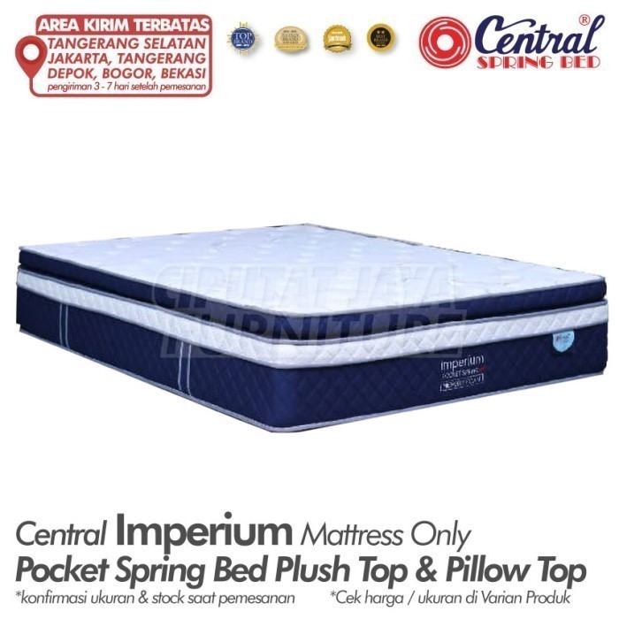 Springbed Central Imperium Pocket PlushTop PillowTop - 160 x 200 cm