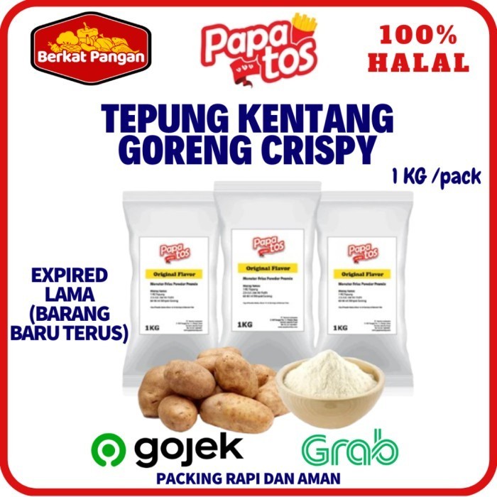 

Terbaru Papatos Tepung Kentang Untuk Long Potato / Potato Crunch 1Kg Promo Terlaris