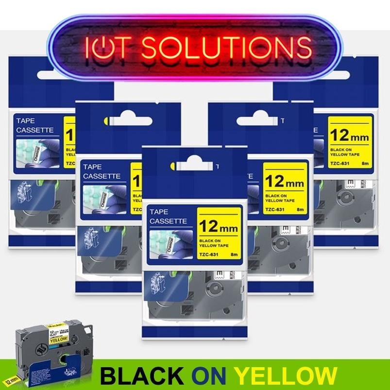 

Do86 Label Tape Brother Compatible TZE-231 12mm 8m TZe231 631 334 PT-H110 D210 Black White Clear Red Gold Blue Green Yellow Fluorescent Berkualitas