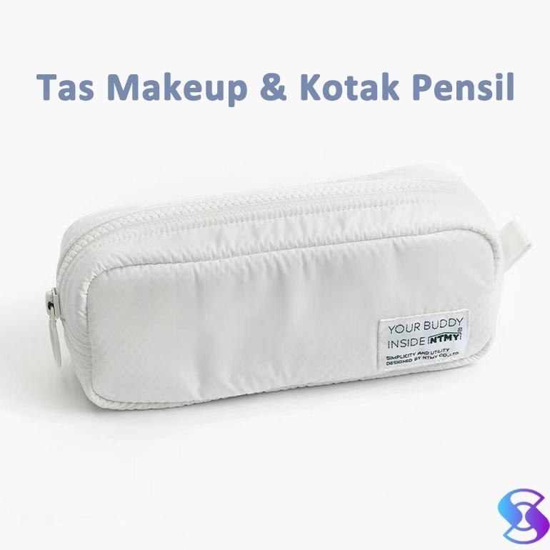 

OKK-1520 Tempat Pensil Putih/ kotak pensil/ kosmetik tempat /Tas Makeup-Suning Mall Berkualitas