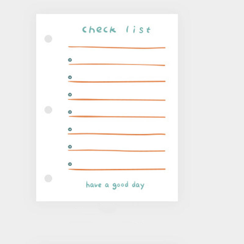 

TERMURAH JIANWU Kertas Binder A8 3 Lubang Loose Leaf Paper 60 Sheets - JW68 PROMO & Bisa COD