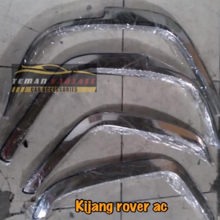 LIST ATAS BAN OVER FENDER TRIM MOBIL KJ KIJANG ROVER AC CHROME