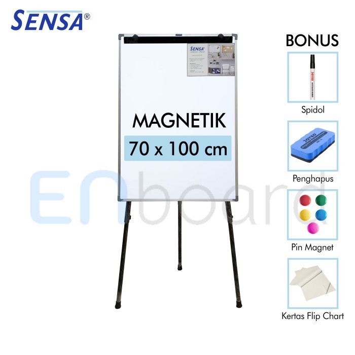 

Terlaris Flip Chart / Flipchart / Papan Presentasi Sensa 70 x 100 cm SALE