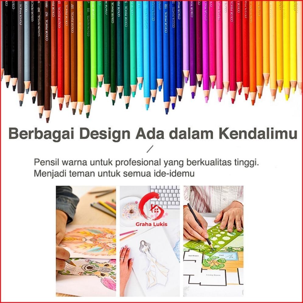 

PL30 Deli High-grade Oil Pencil Color Pensil Warna Minyak 24 / 36 / 48 / 72 Premium