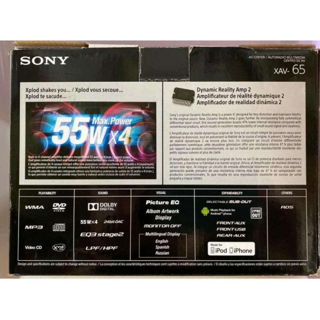 TV Sony XAV-65 Doubledin - TV MOBIL TOUCHSCREEN