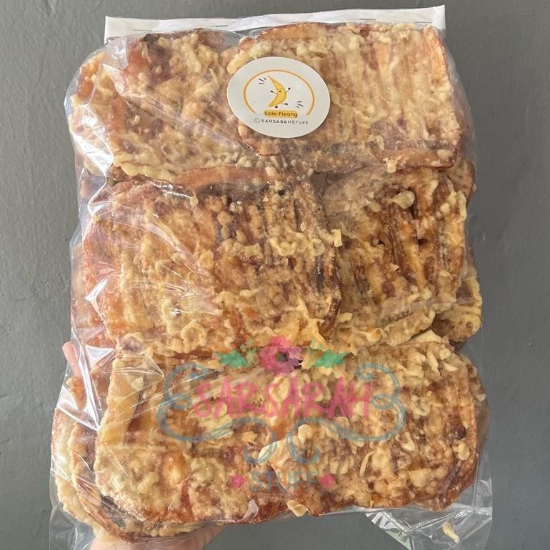 

Sale Pisang KEMASAN 1/2 KG 5 Kripik Pisang Sale Kering cemilan snack Home-made