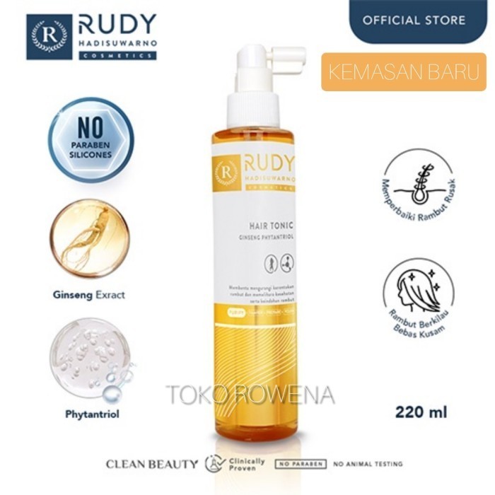 Rudy Hadisuwarno Hair Tonic Ginseng Plus Phytantriol 200Ml