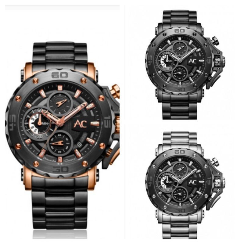 Jam Tangan Pria Alexandre Christie AC 9205 MCB Original