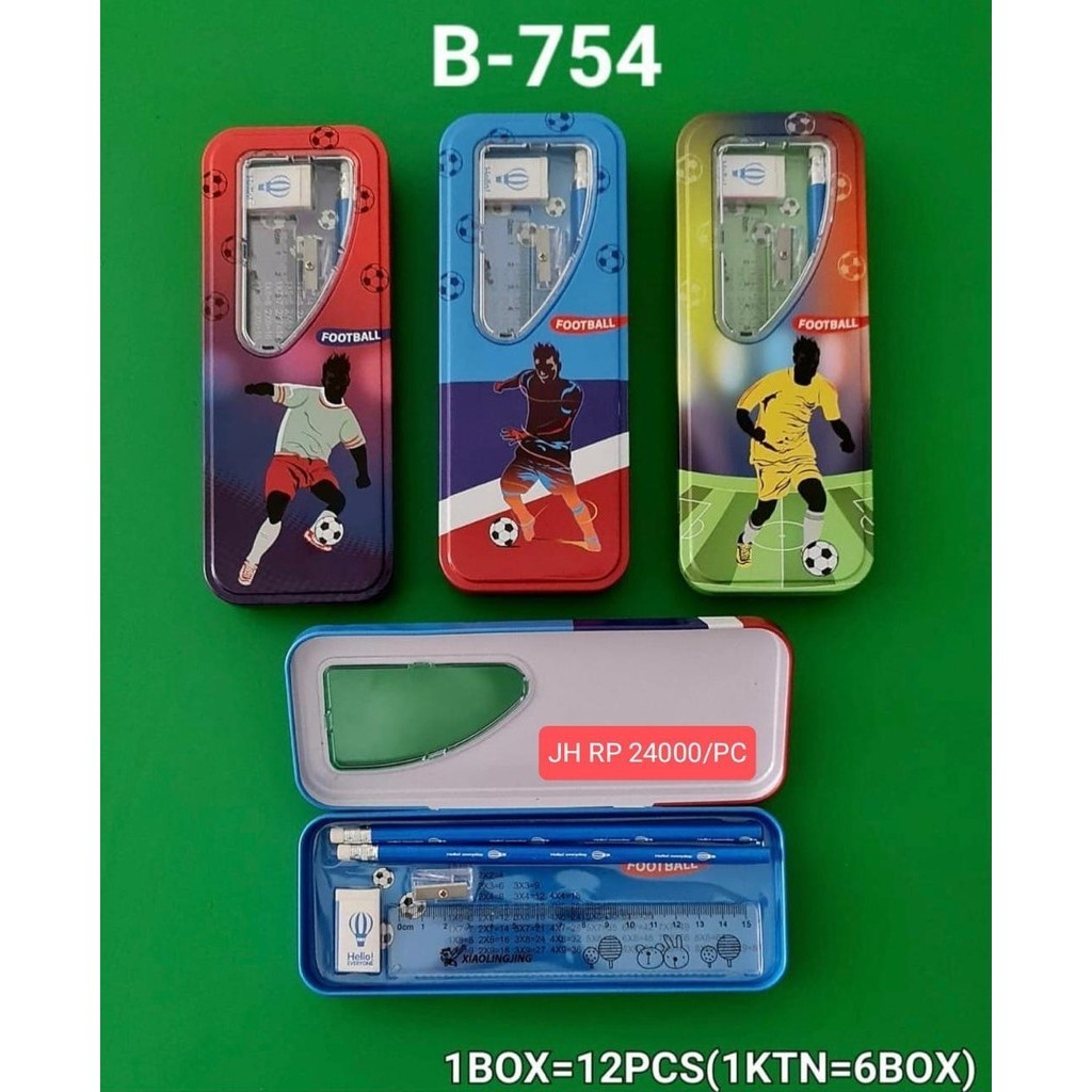 

KOTAK PENSIL KALENG FOOTBALL B-754
