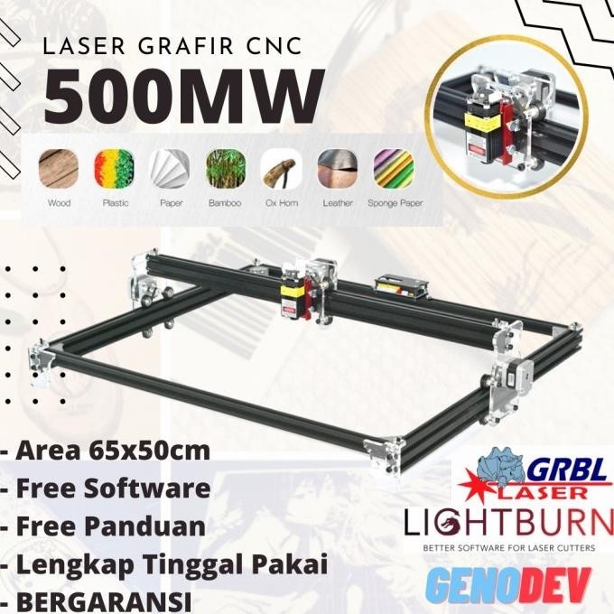 

Cnc Printer 3D Ukir Kayu Laser Grafir Area 65X50Cm 500Mw