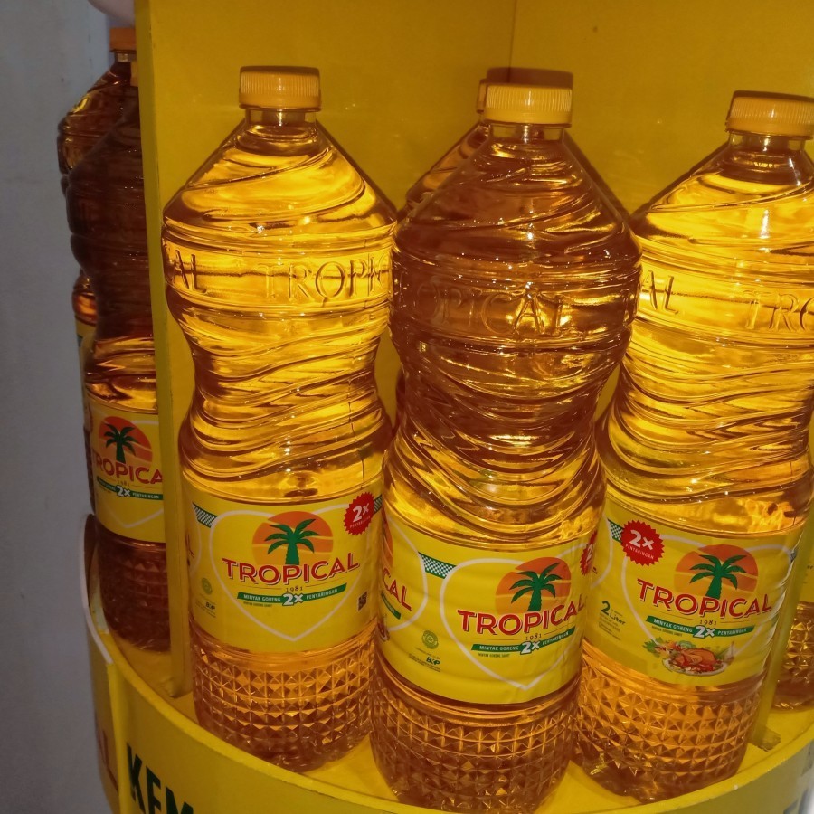 

tropical minyak sayur botol 2 ltr