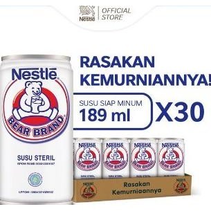 

BEAR BRAND MILK Minuman Siap Minum 189ml [ 30 Pcs]