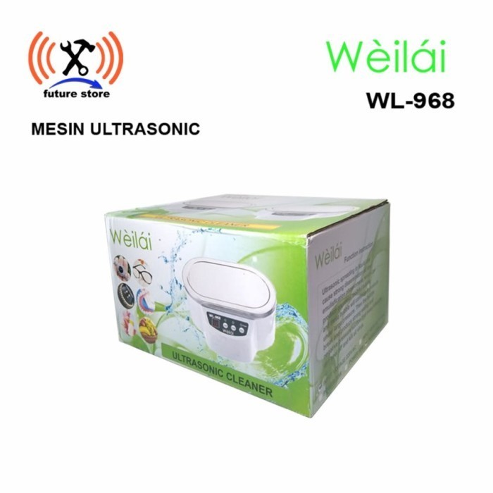 Weilai Wl-968 Mesin Ultrasonic Cleaner Jewelry Glasses Cleaning