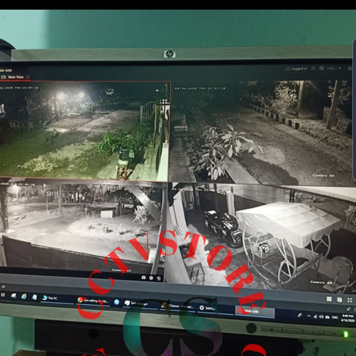 Paket Cctv 4 Channel Hikvision Paket 4 Kamera Outdoor Hikvision 1.3 Mp