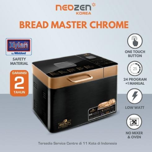 NEOZEN BREAD MASTER CHROME / MESIN PEMBUAT ROTI OTOMATIS
