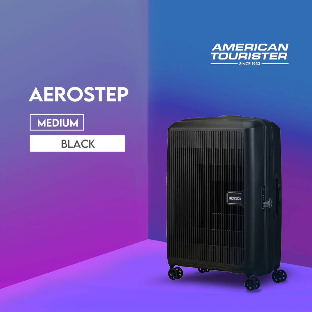 American Tourister Koper Hardcase Aerostep Medium 24" - Black