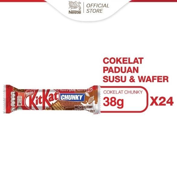

Nestle KitKat Chunky Coklat Wafer Original 24x38g