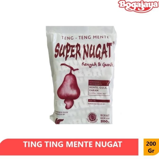 

CEMILAN TENG TENG/TING TING MENTE SUPER NUGAT RENYAH&GURIH 200 GRAM