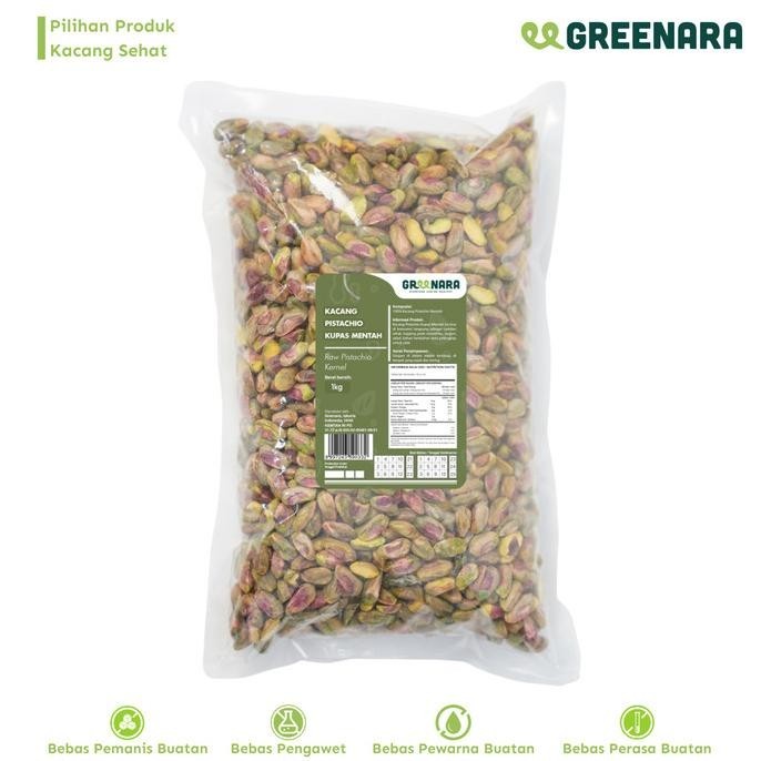 

Greenara Kacang Pistachio Kupas 1kg / Pistachio Kernel
