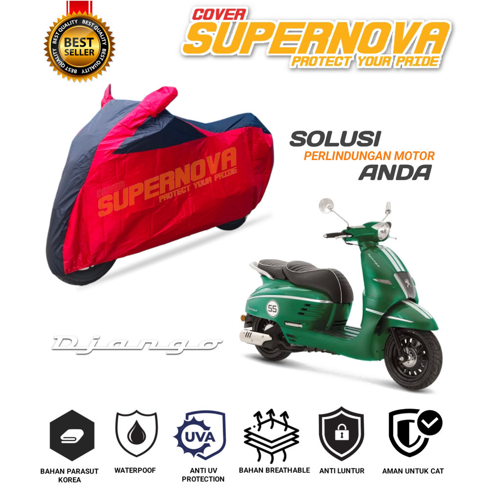 sarung motor peugeot django 150 selimut motor peugeot django 150