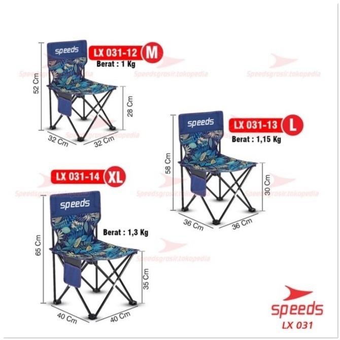 Kursi Lipat Outdoor Portable Kursi camping Bangku Gunung Speed (XL)
