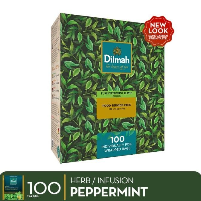 

Dilmah Infusion Tea Pure Peppermint - Foil Envelope 100s - Teh Celup