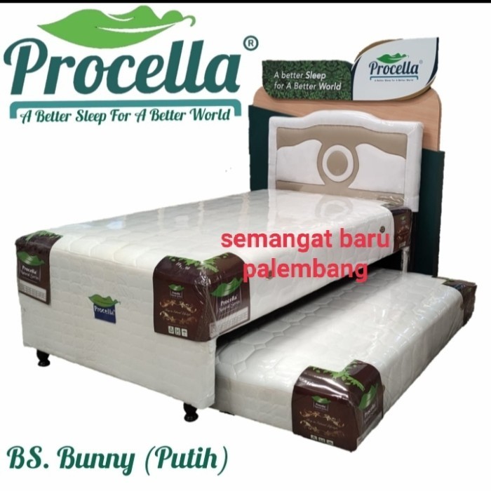 @=@=@=@=] spring bed Sorong procella polos bunny putih springbed matras anak