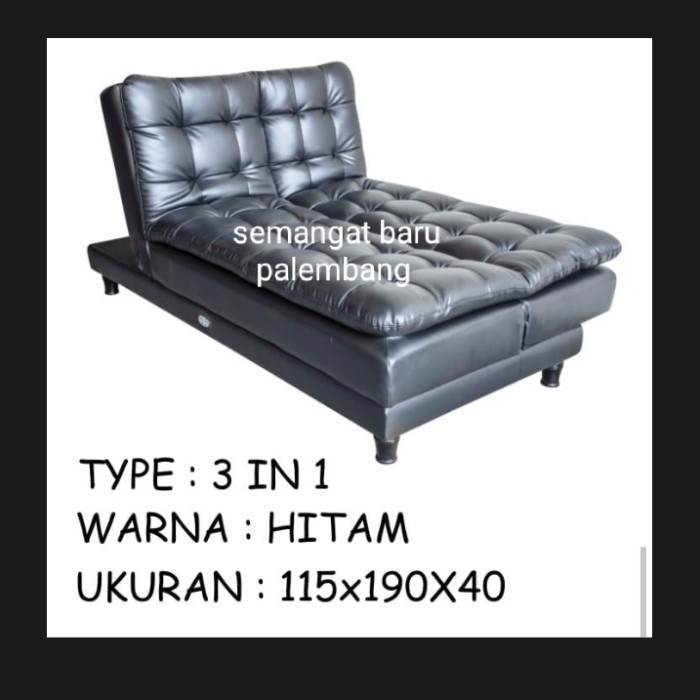 (:(:(:(] Sofabed Bigland 3in1 Sofa Santai / Sofa Lipat / Kursi tamu relax Kulit