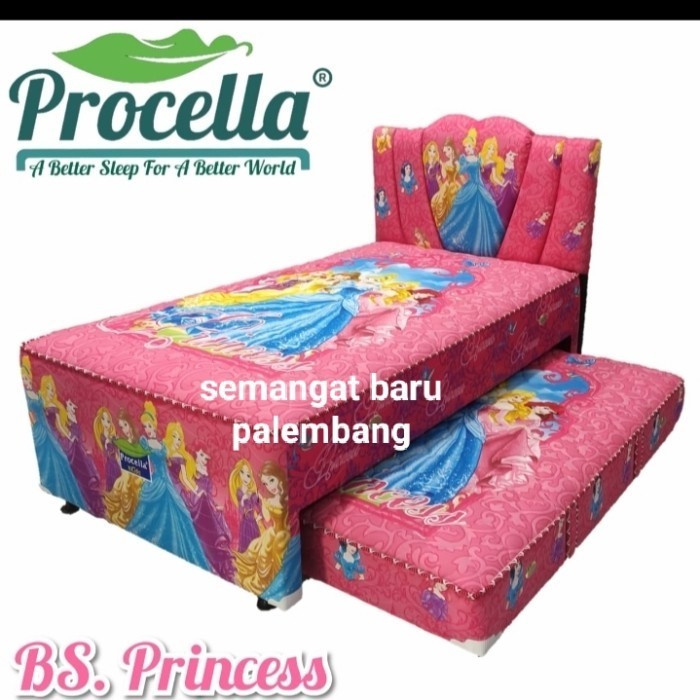 ___] Springbed Sorong Procella Princess / Bedsorong Anak/ Kasur Matras Anak