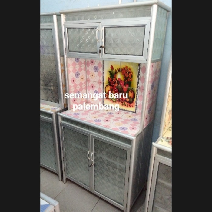 yang dicari] Rak Piring Alumunium 2 pintu / Kitchen set / Lemari Dapur 3 Keramik